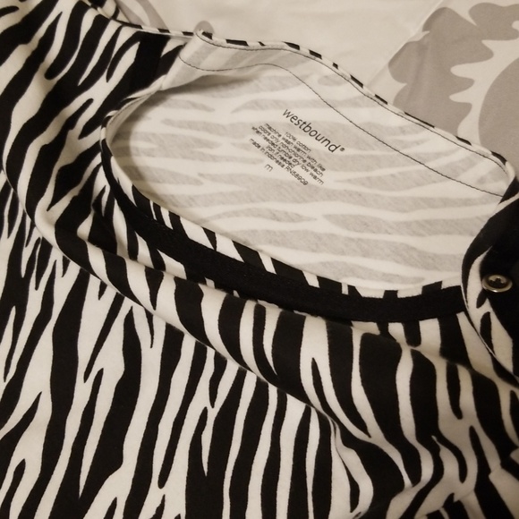 Westbound zebra print knit blouse - Picture 7 of 7